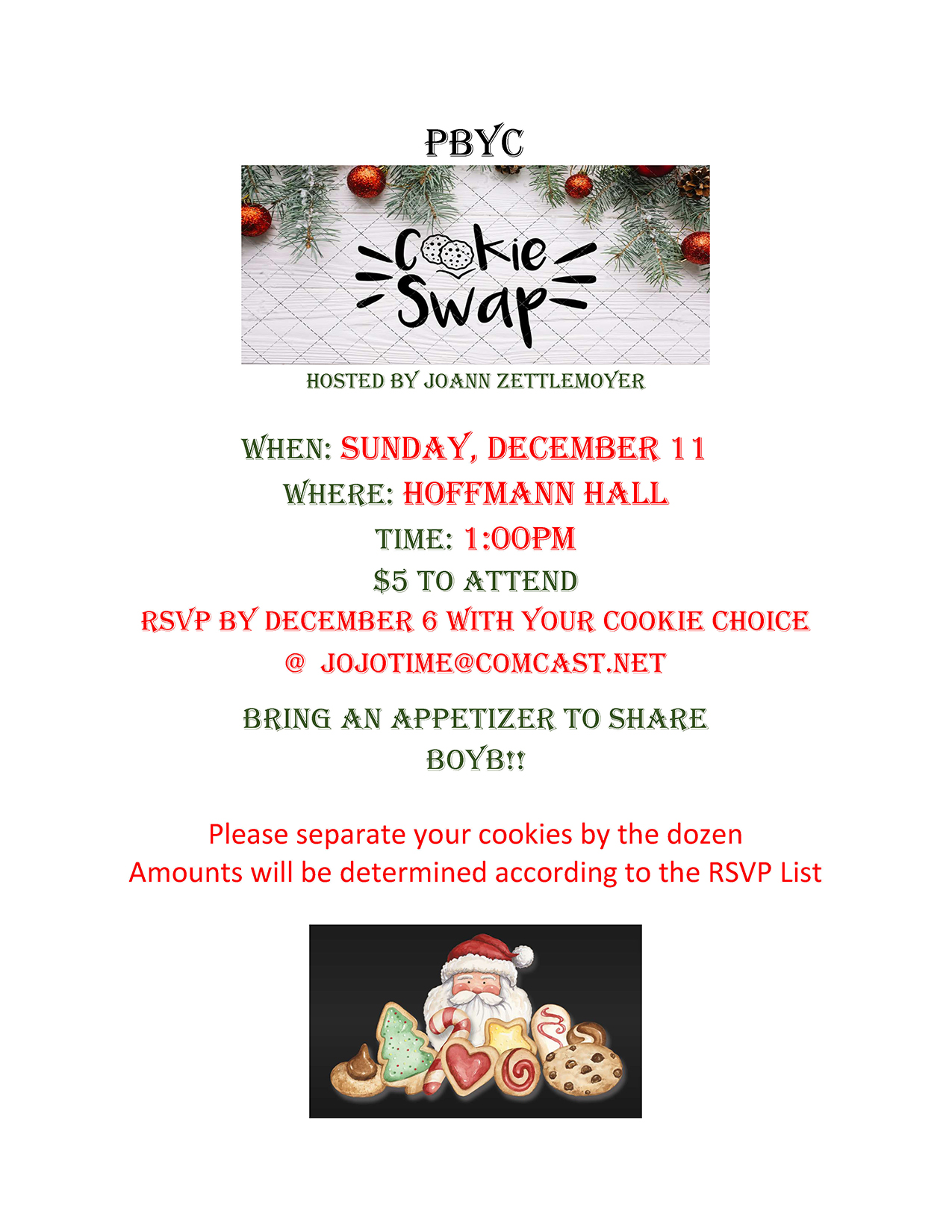 PBCY Cookie Swap Dec 11, 2022